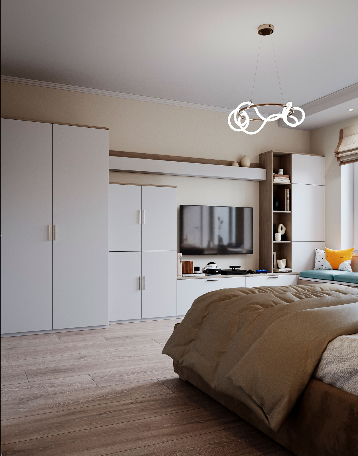 Двухэтажный дом для большой семьи