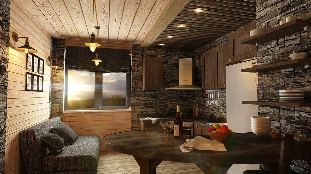 Кухня в банном домике