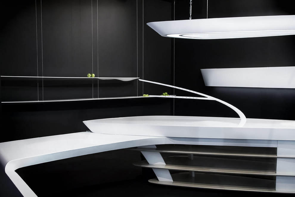 Кухня "Белое Озеро", г .Москва, дизайнер Чонг Че Хун, производство KARAT