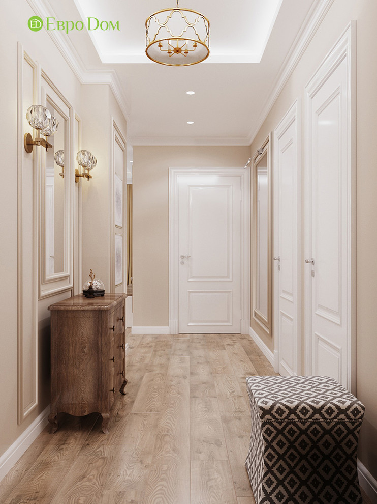 Дизайн трехкомнатной квартиры 83 кв. м в стиле неоклассика. Фото проекта