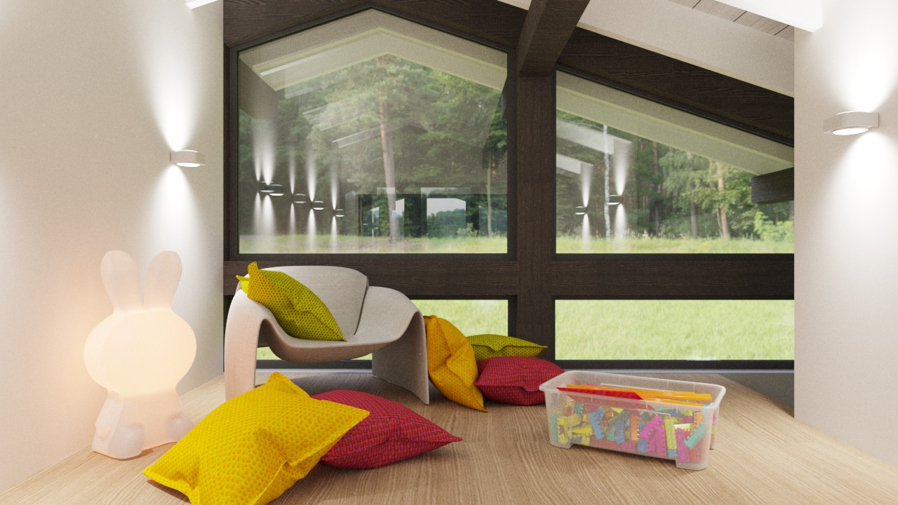 Дом-фахверк, юго-запад Подмосковья, 100 кв.м.