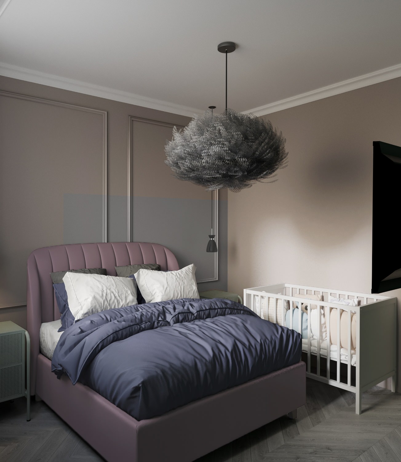 "Малиновое вино" Дизайн-проект квартиры 50 метров