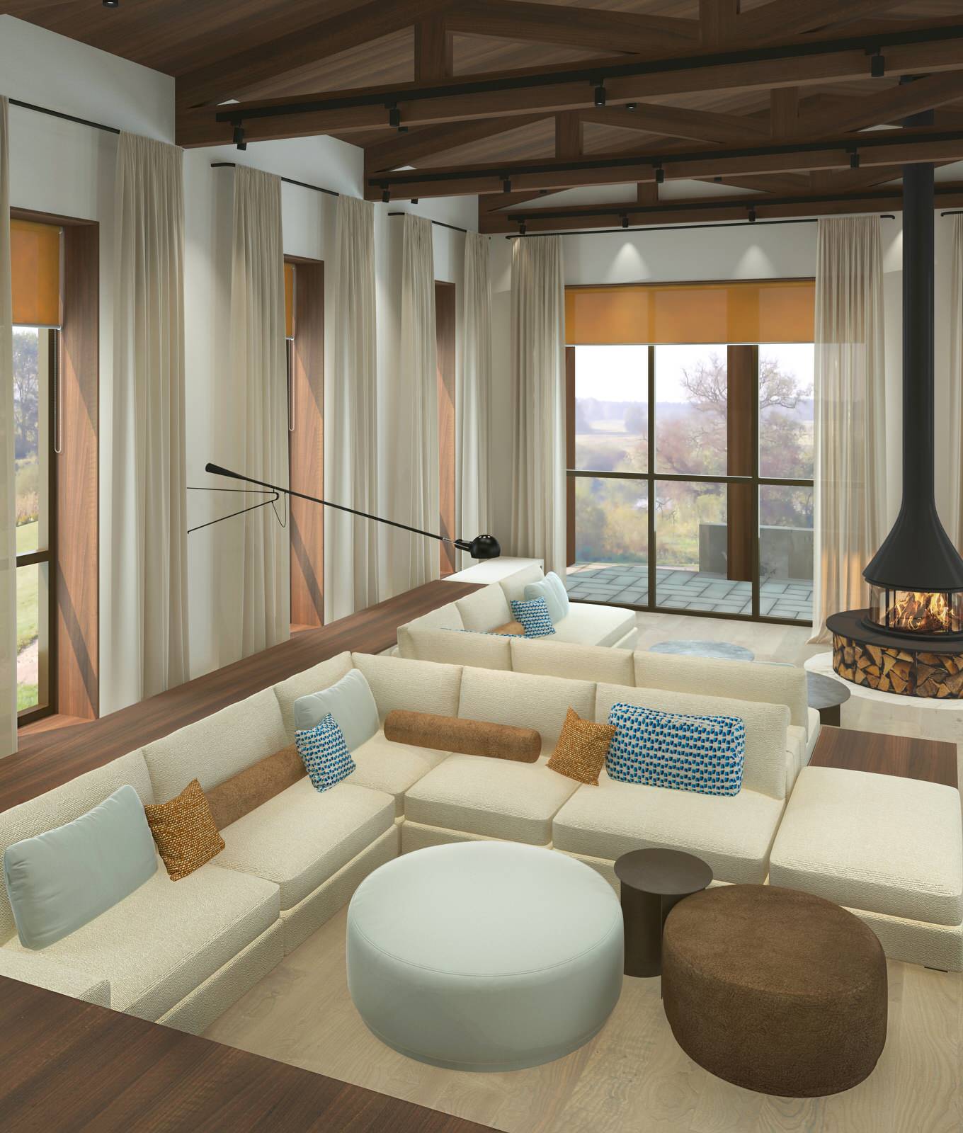 Интерьеры загородного дома