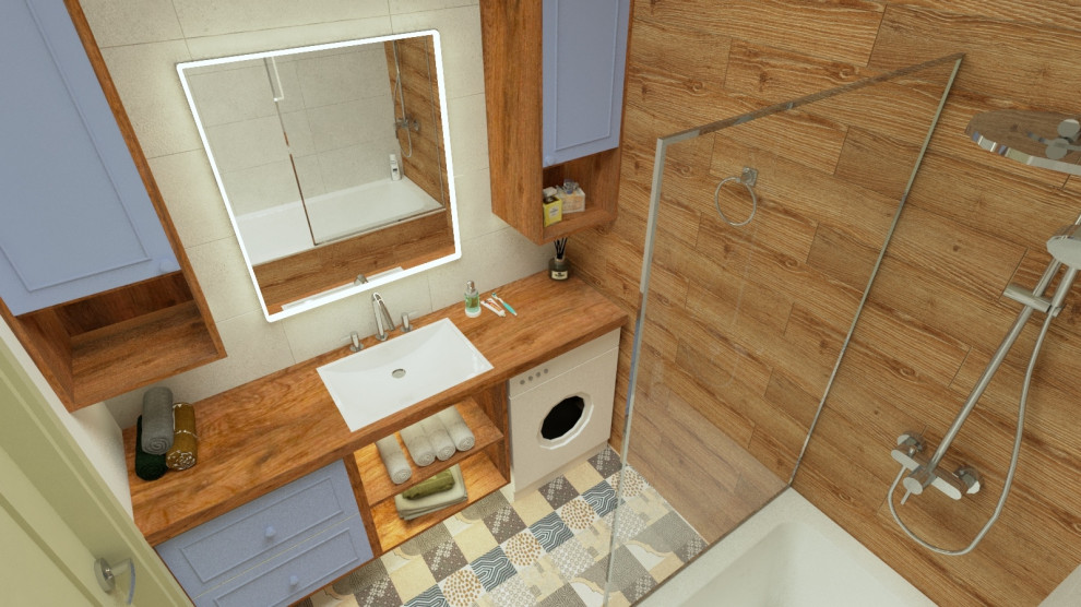 Проект ванной и с/у в жилой квартире