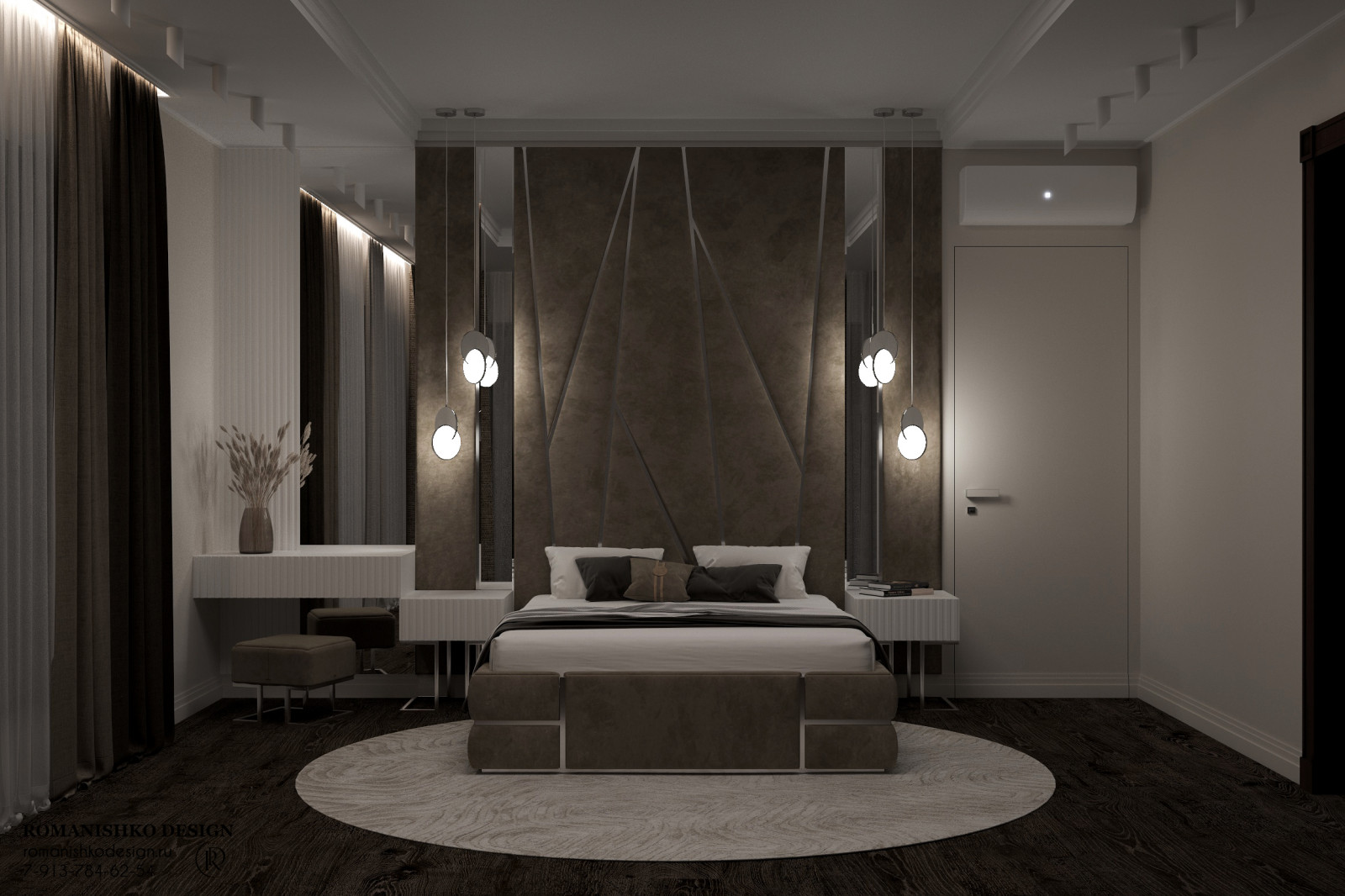 Визуализация спальни в Приобском