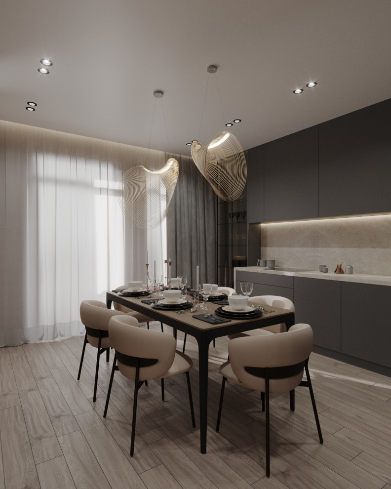 Двухкомнатная квартира с современным дизайном