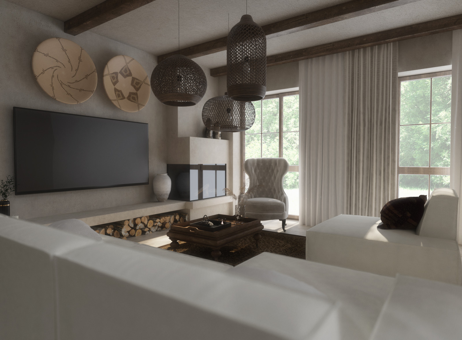 Дизайн интерьера дома в КП Репино парк