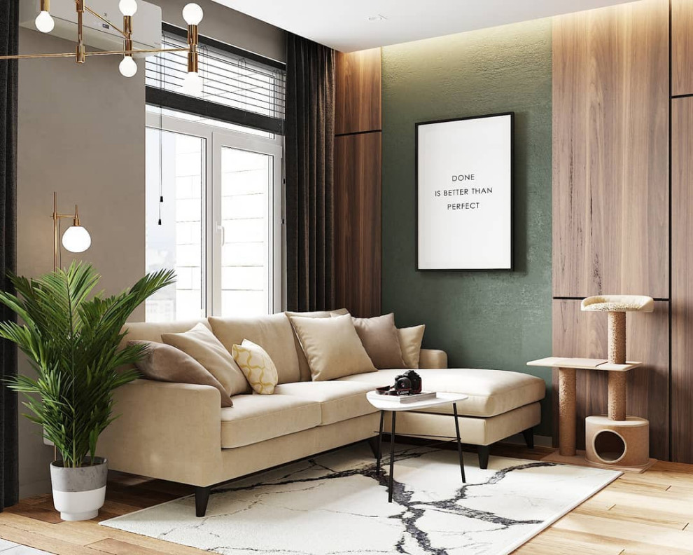 Проект кухни - гостиной 19м2