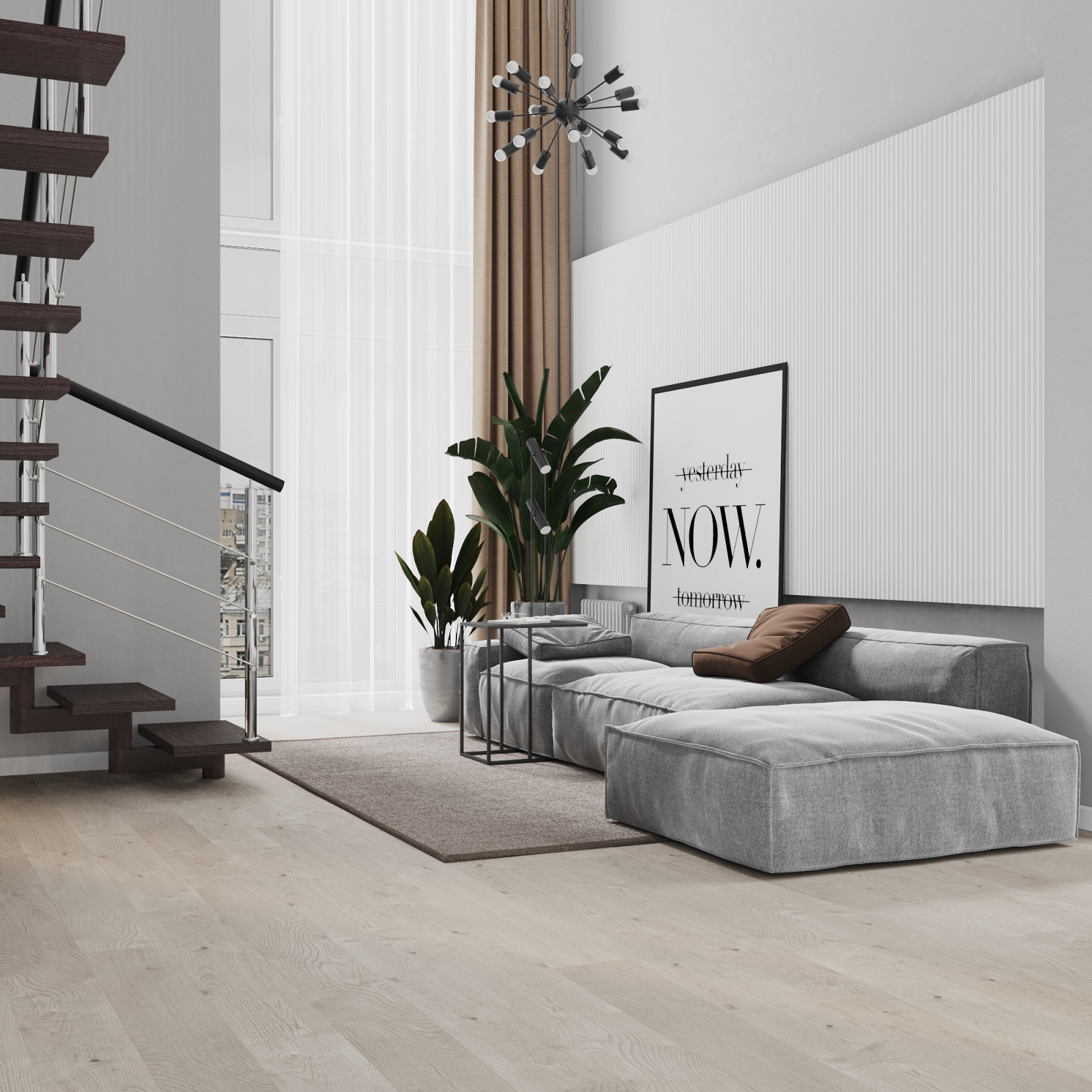 Обложка проекта: Мягкая зона в гостиной