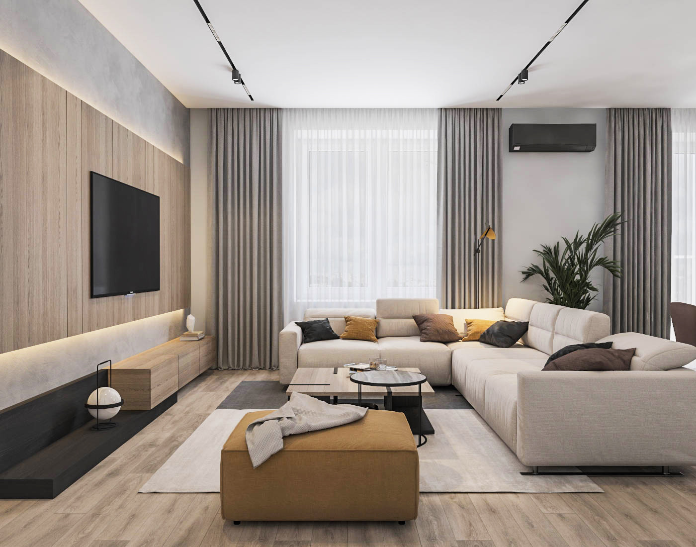 Дизайн квартиры 141м² в г. Новосибирск