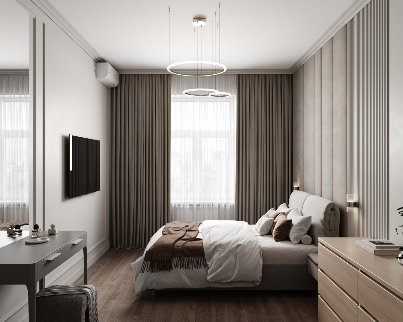 Дизайн-проект двухкомнатной сталинки, 53 кв.м