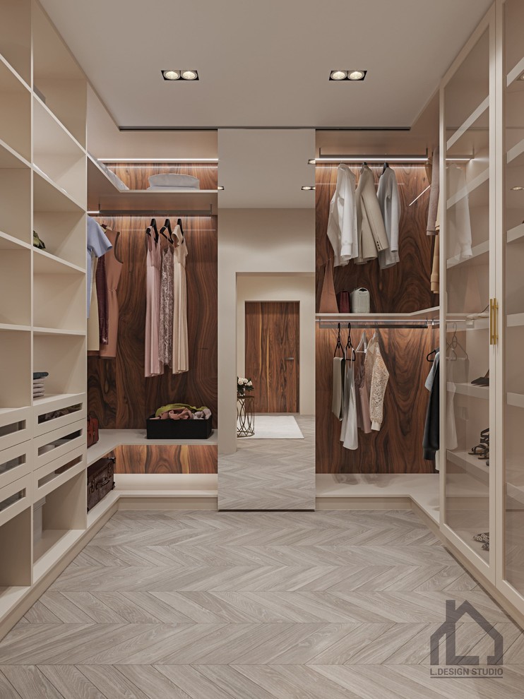 Гардеробная в современном стиле