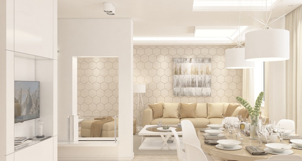 Кухня-гостиная в частном доме