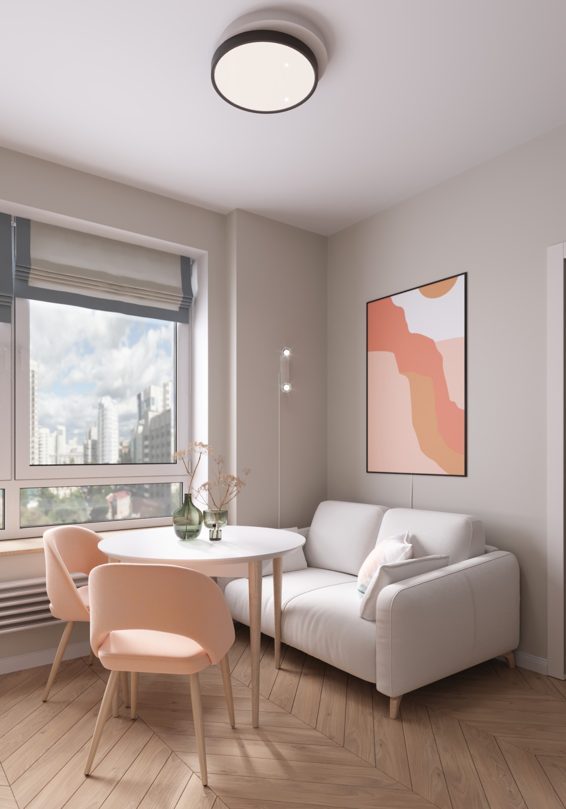 ЖК Discovery. Квартира для юной девушки.