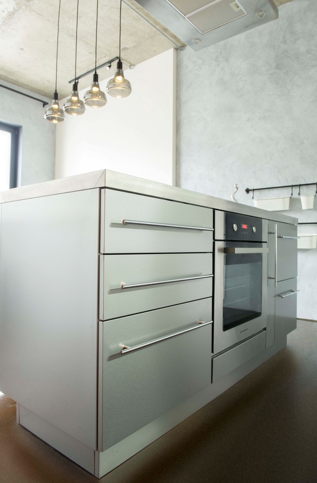 Островная кухня AWELT в стиле LOFT