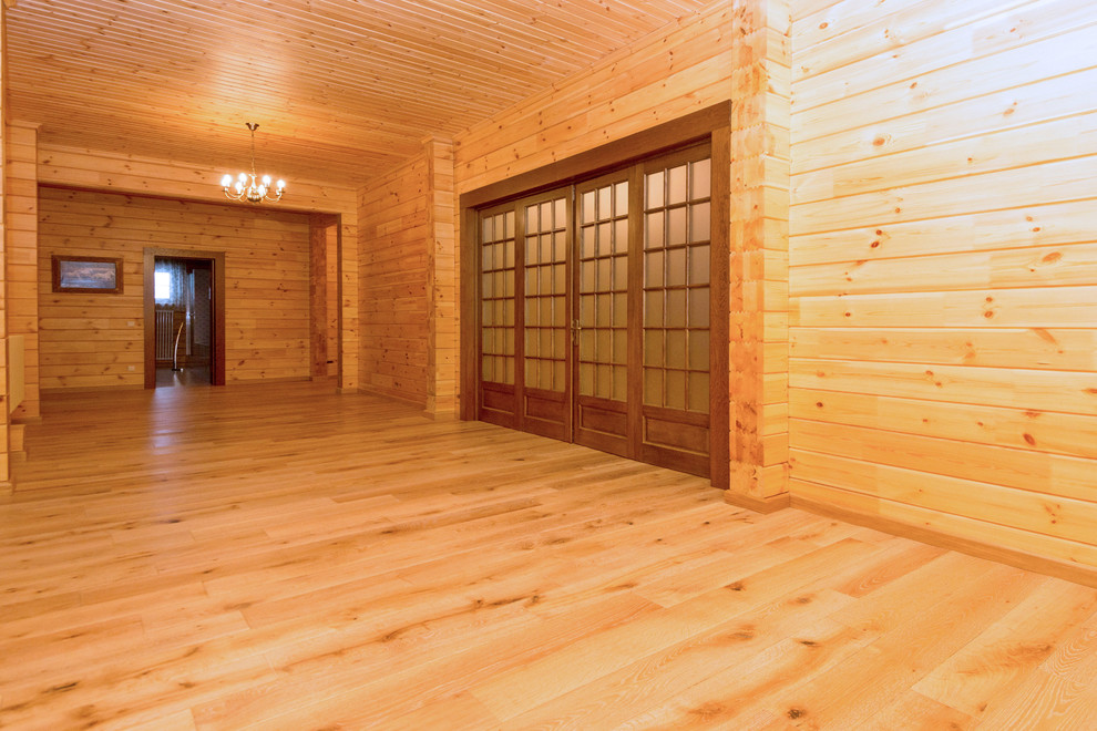 Дом из клееного бруса по проекту "Занино"