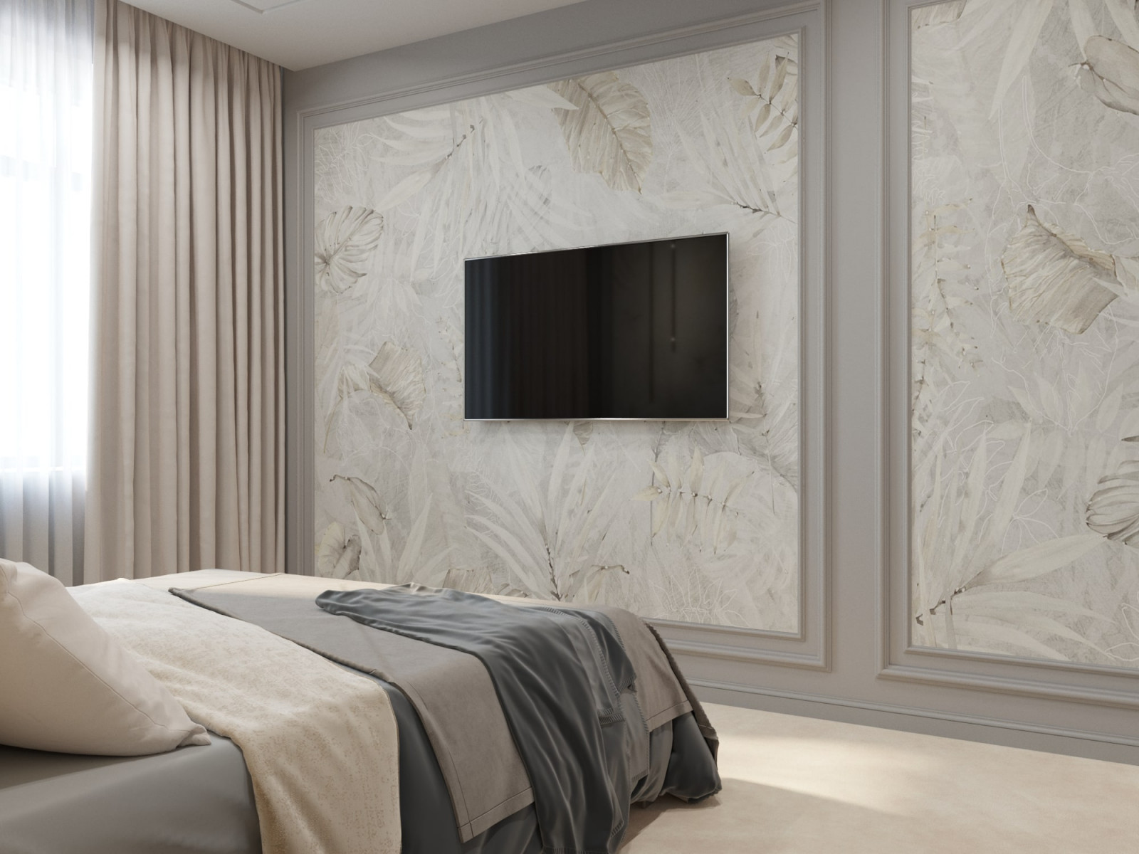 Элегантная неоклассика в бежево-серых тонах