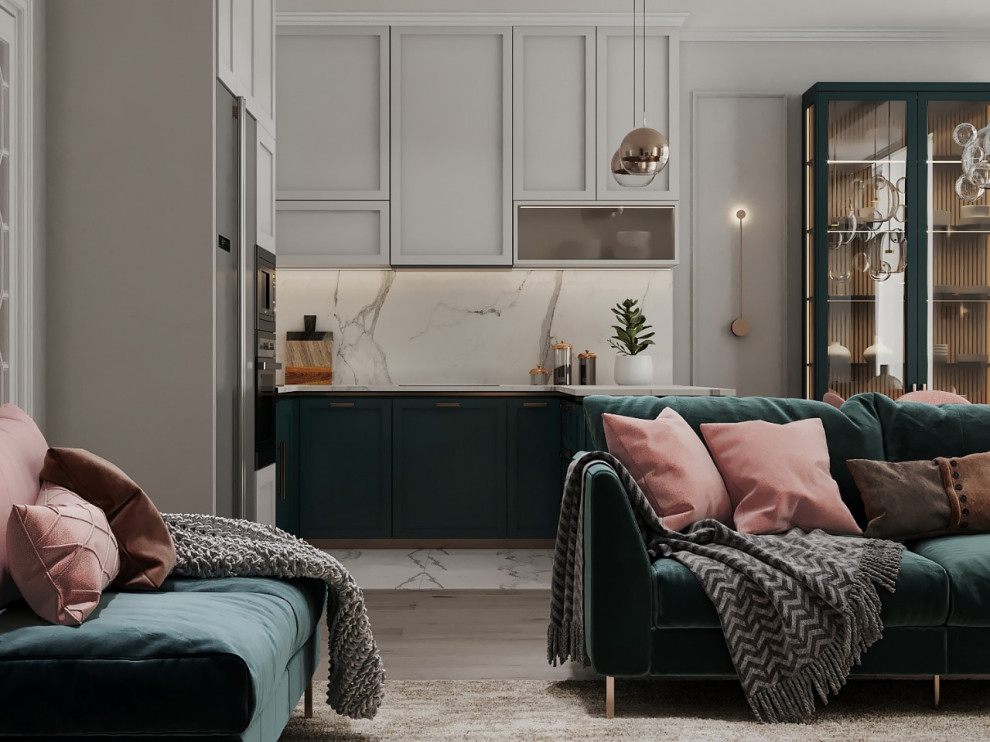 Дизайн проект квартиры "ЖК Кутузовский" 123 м2