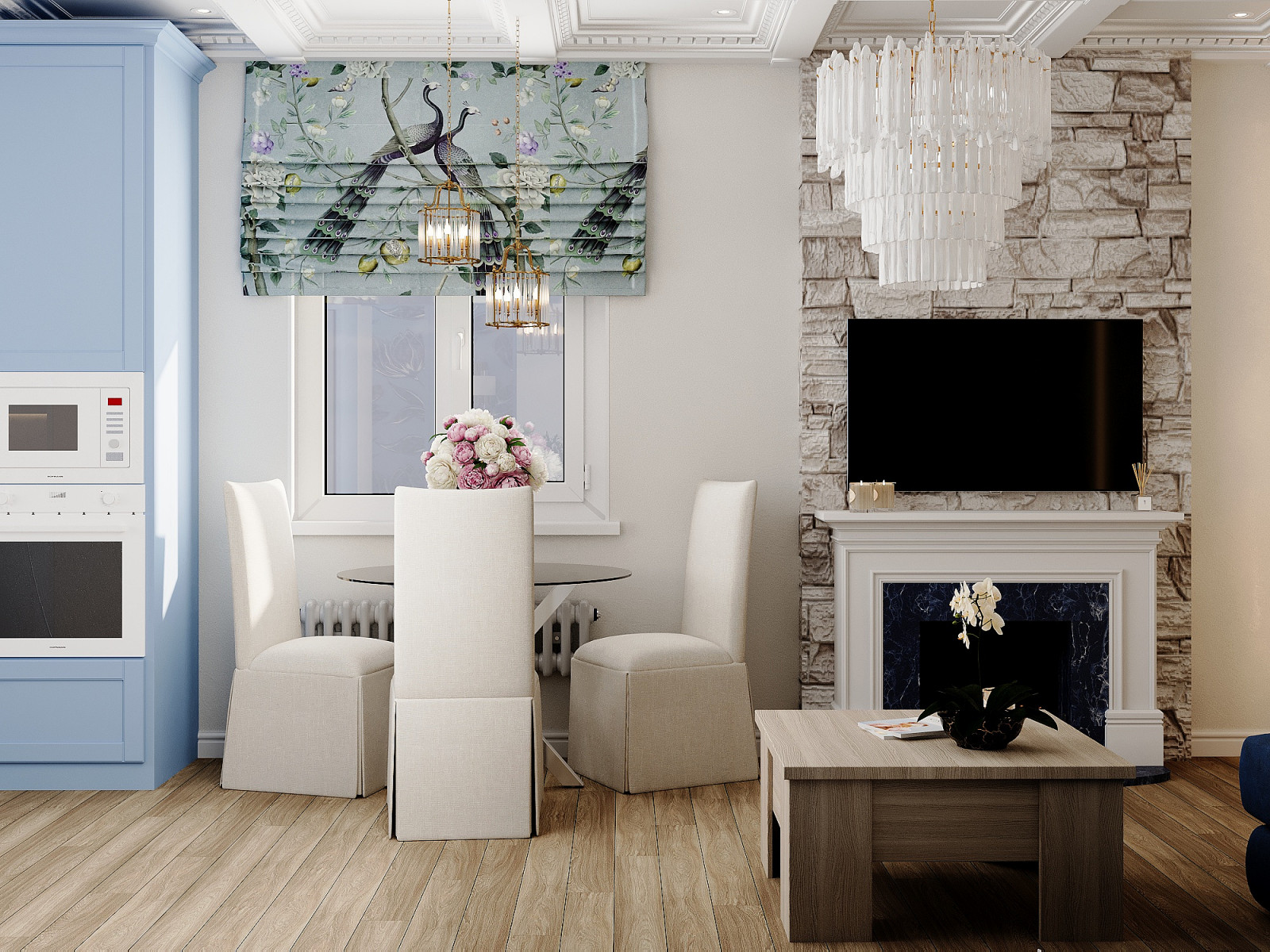 Дизайн-проект дома у моря в стиле нео-классика