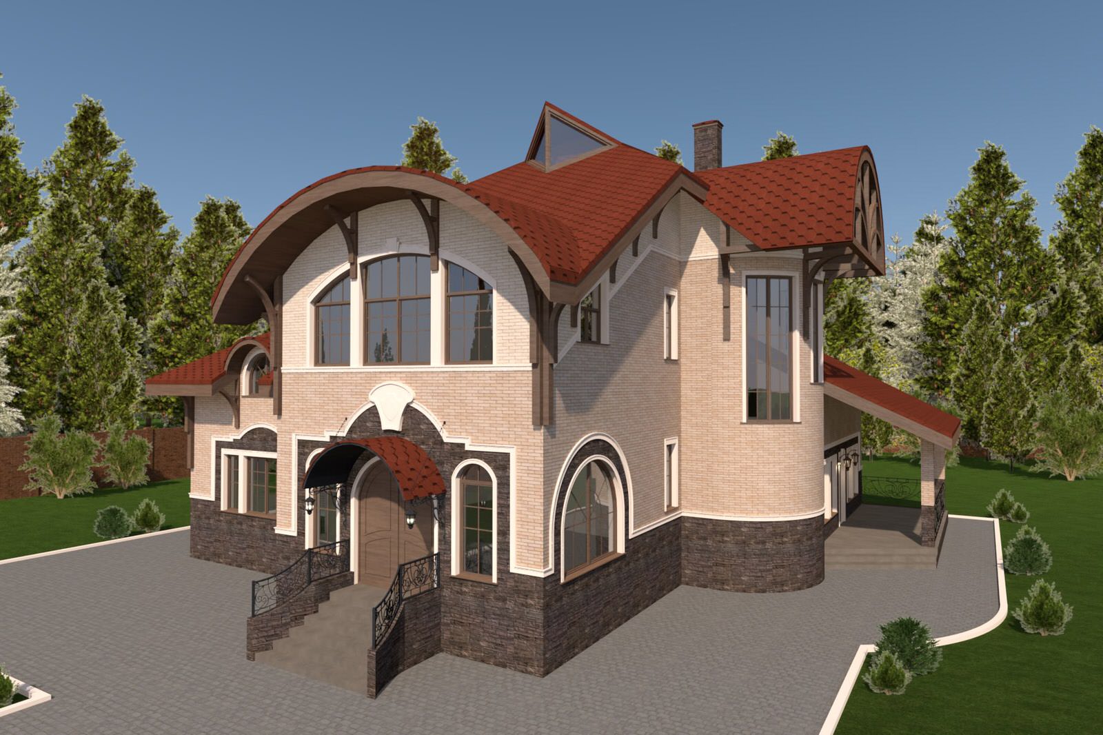 Обложка проекта: Дизайн фасада дома, Ленинградская область