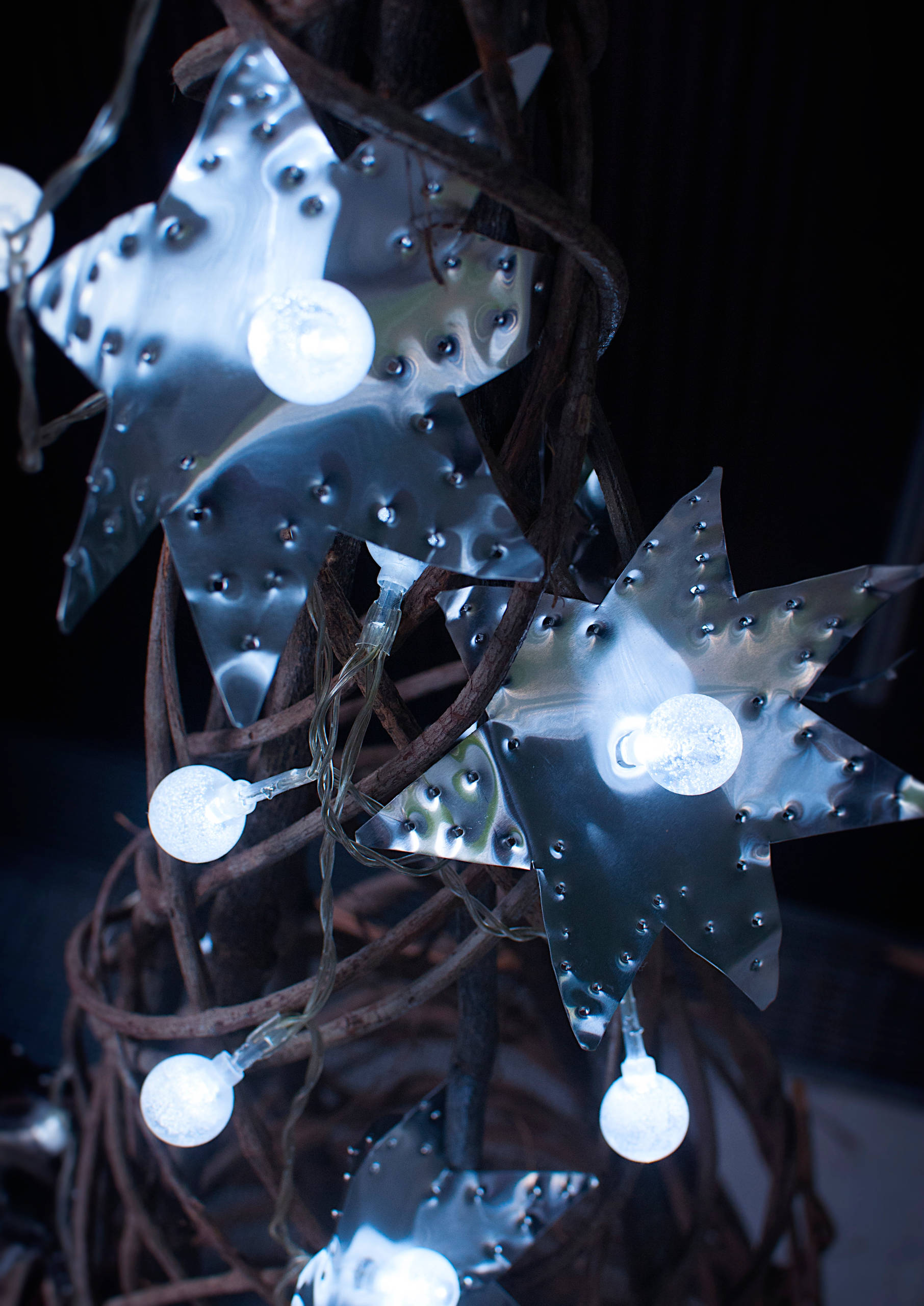 Своими руками: Сверкающий рождественский венок в виде звезды