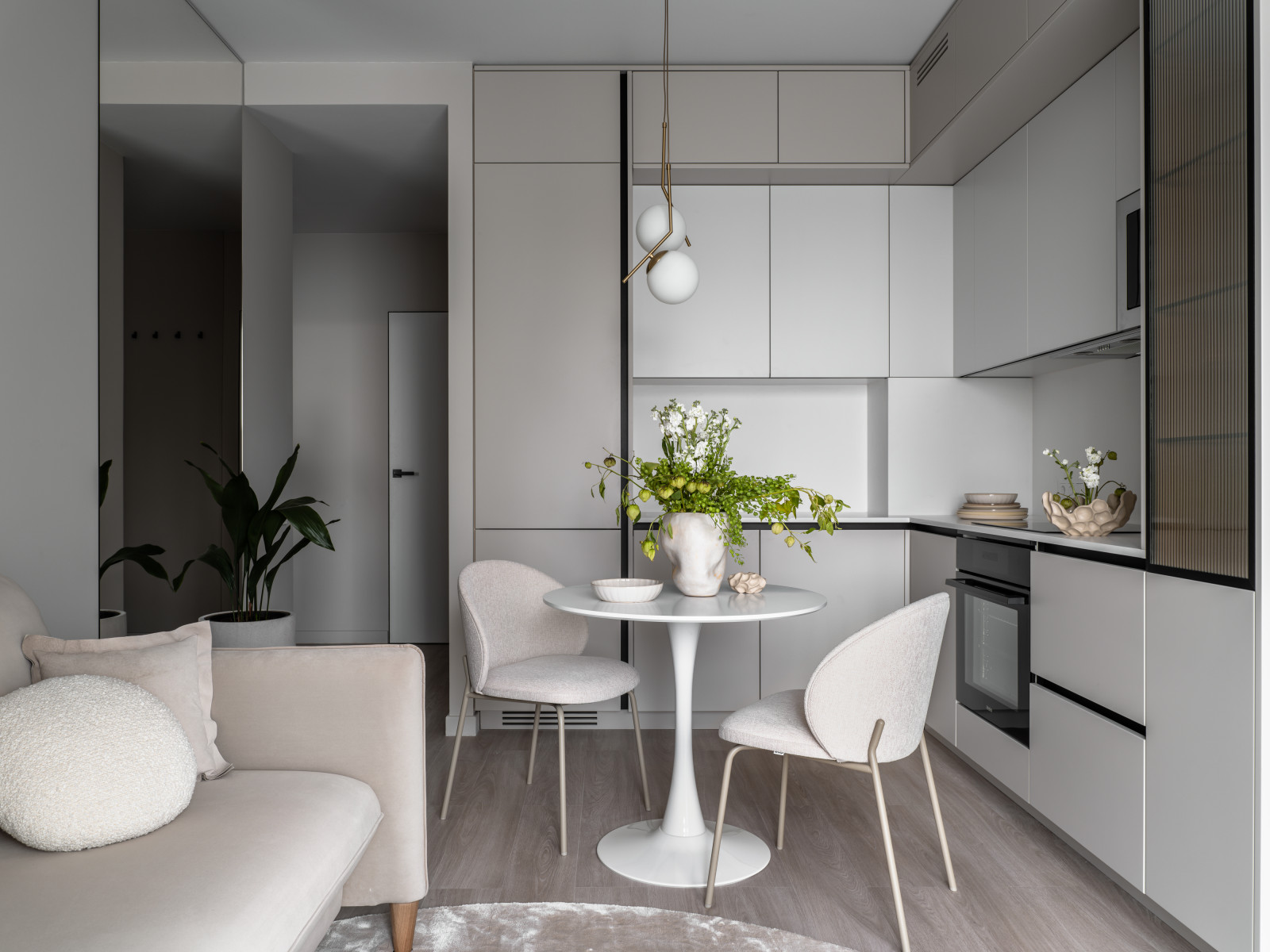 Дизайн интерьера квартиры в современном стиле в ЖК Метрополия