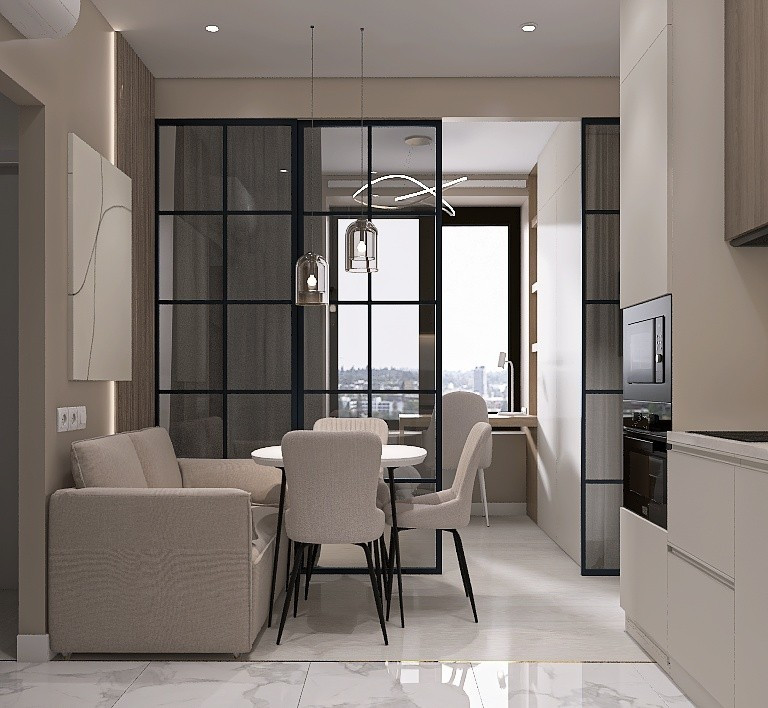 Дизайн-интерьера квартиры 34 м²