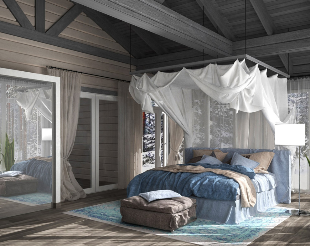 Загородный дом в сосновом лесу