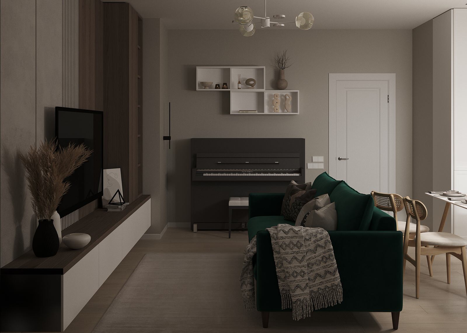 Обложка проекта: Кухня-гостиная в современном стиле