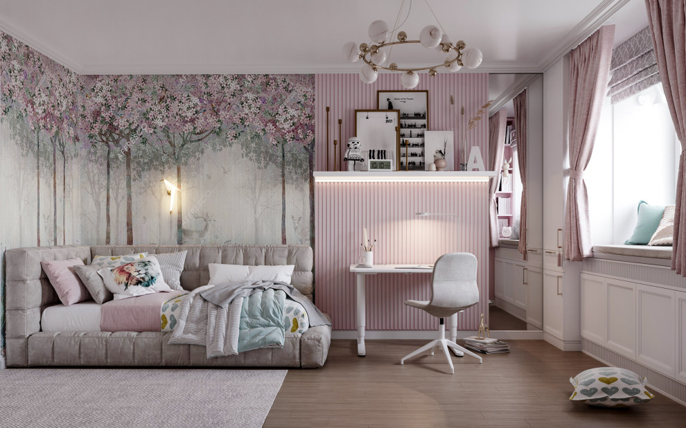 Дизайн проект квартиры "Пудра"