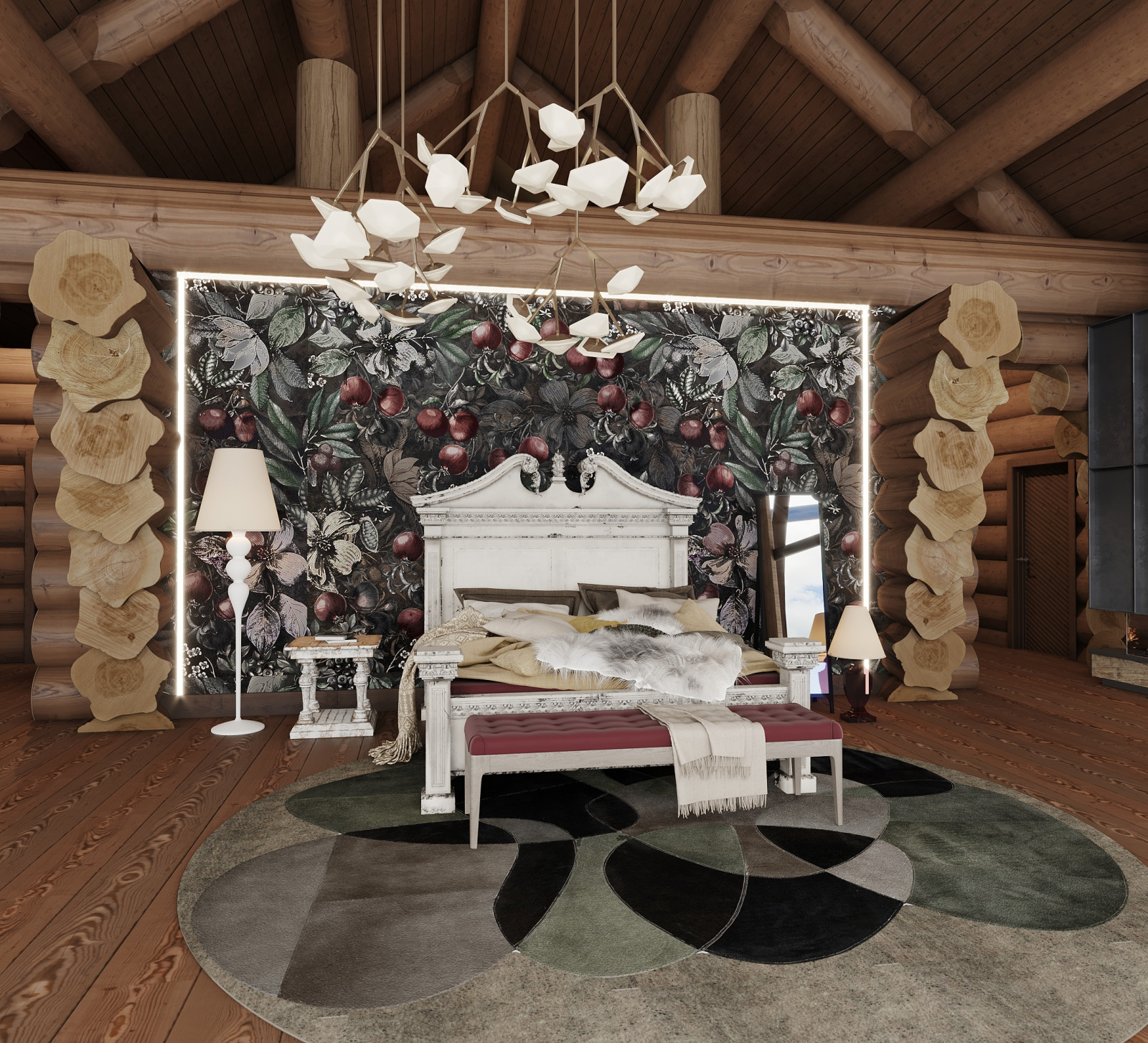 ЭСКИЗ-ПРОЕКТ ИНТЕРЬЕРА ДЕРЕВЯННОГО ДОМА