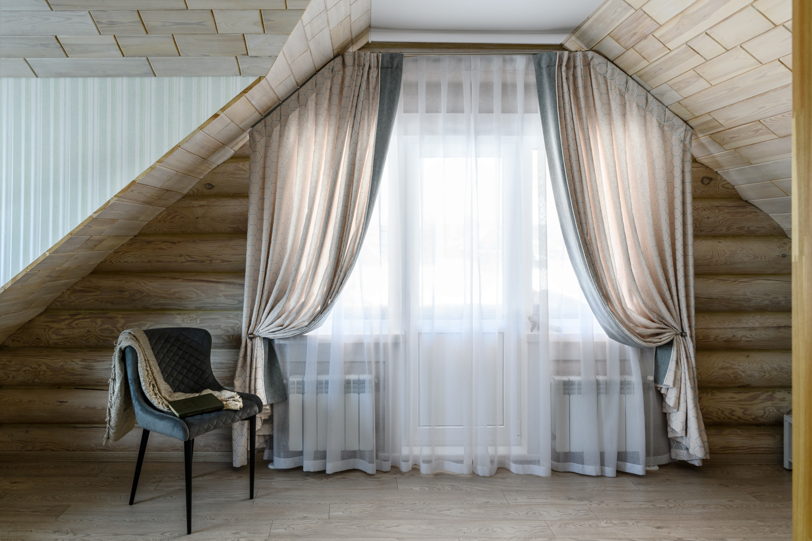 Съёмка штор в хзагородном доме