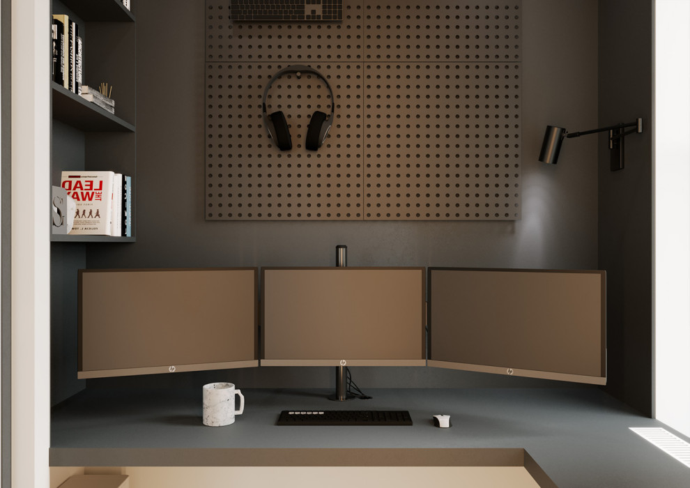 Евро однокомнатная квартира с яркими акцентами в ЖК Атмосфера