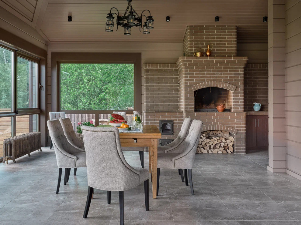 Дом из клееного бруса в стиле шале