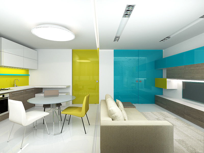 Обложка проекта: Концепт для малогабаритной квартиры.