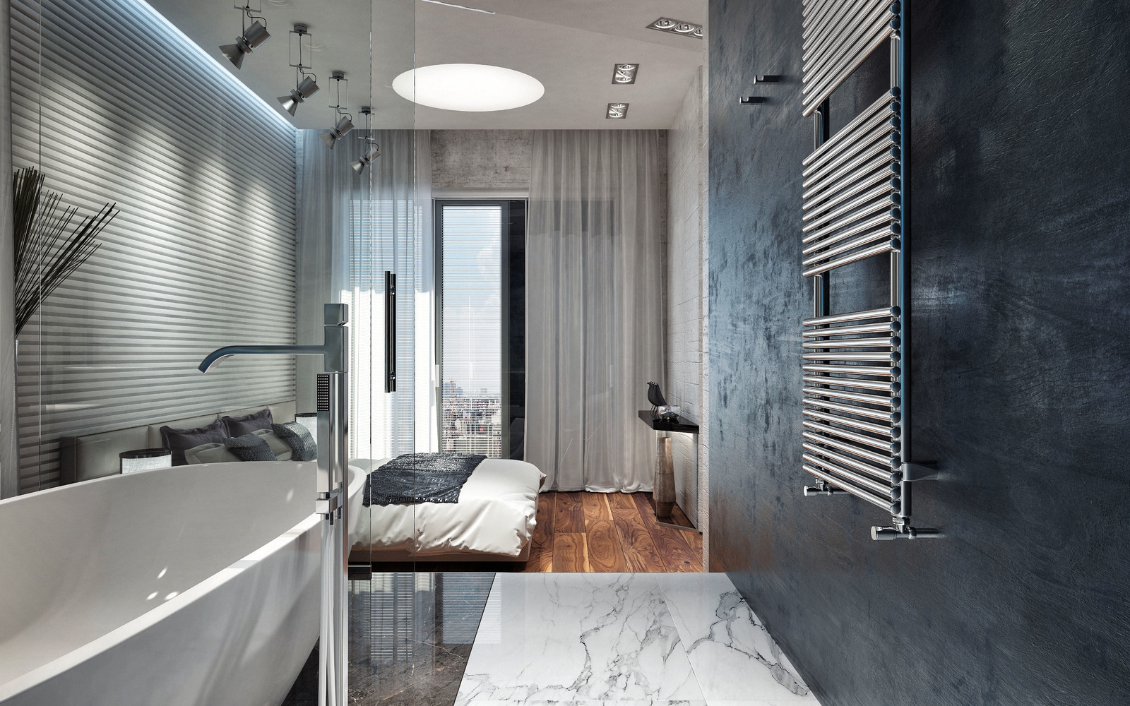 Спальня с санузлом