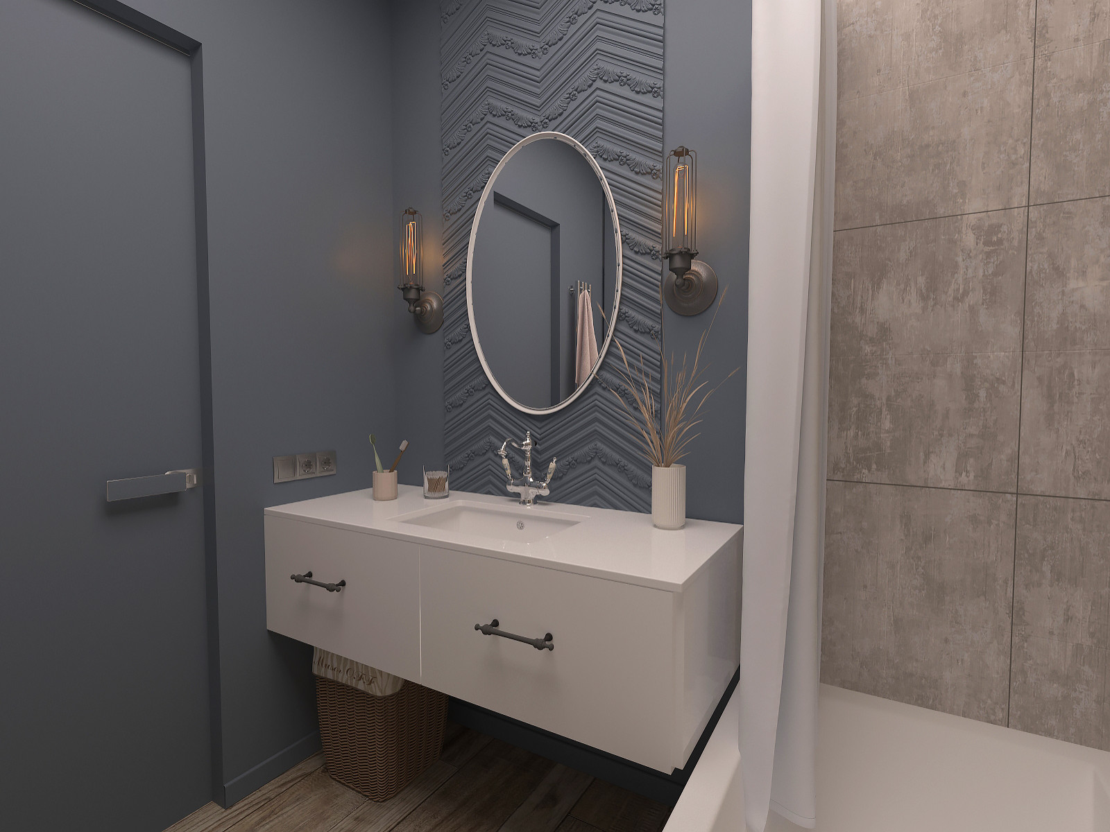 1к. Квартира "Голубика в соку"