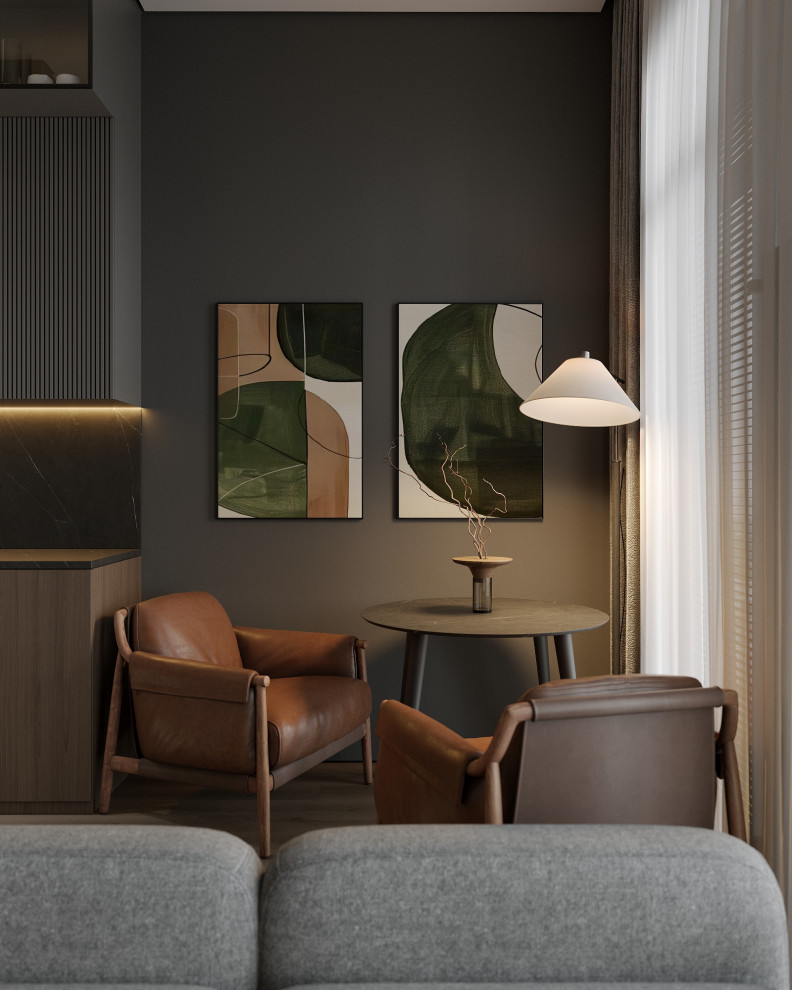 Дизайн проект апартаментов 28 Кв под посуточную аренду