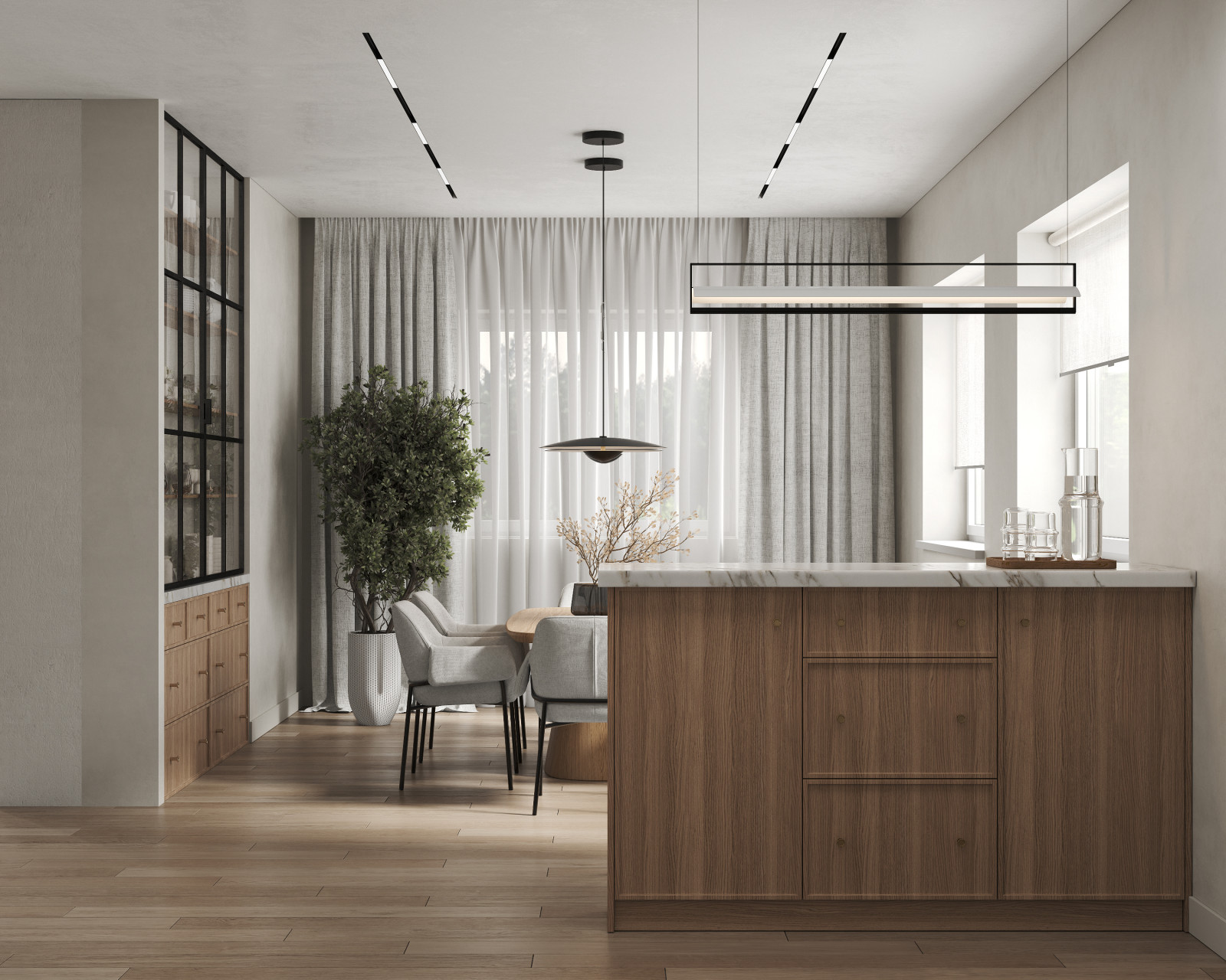 Обложка проекта: Визуализация кухни