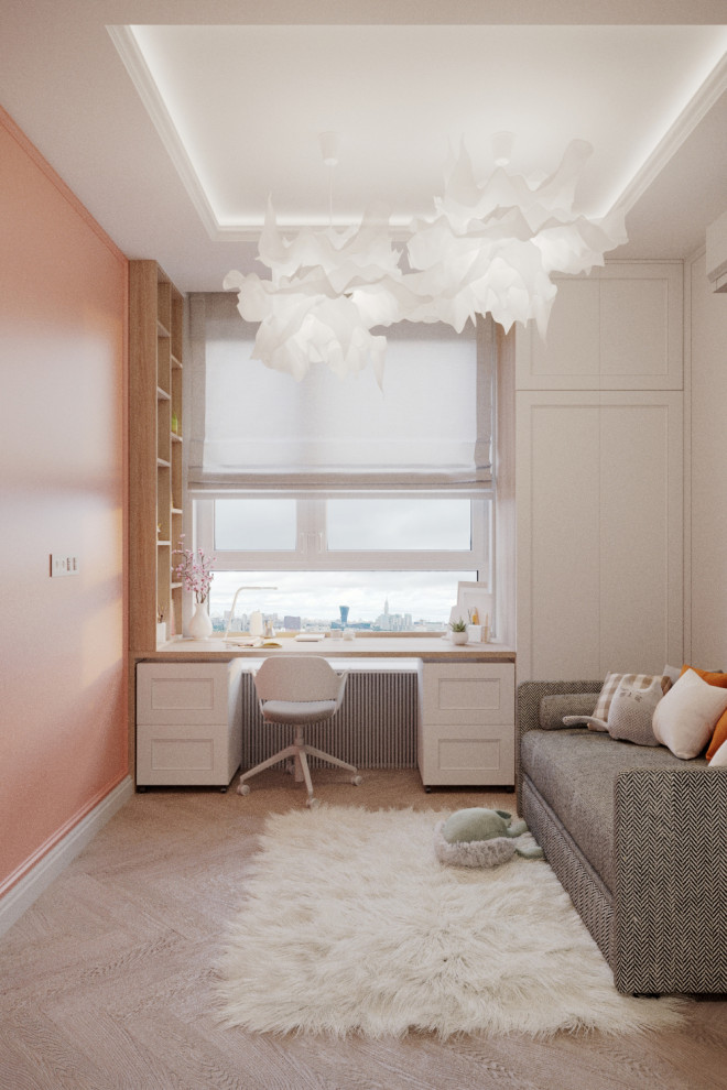 Дизайн проект квартиры в стиле легкая классика ЖК Сердце столицы