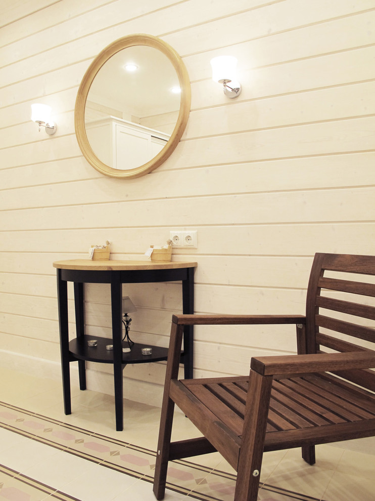 Одноэтажный загородный дом с баней