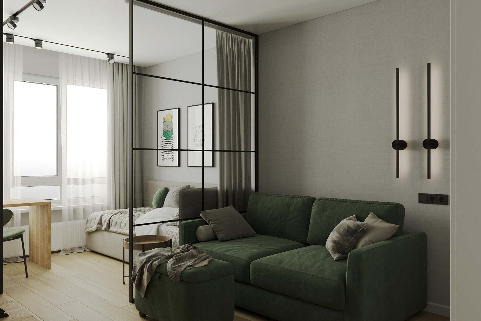 Двухкомнатная студия в ЖК "Новый горизонт". Новосибирск