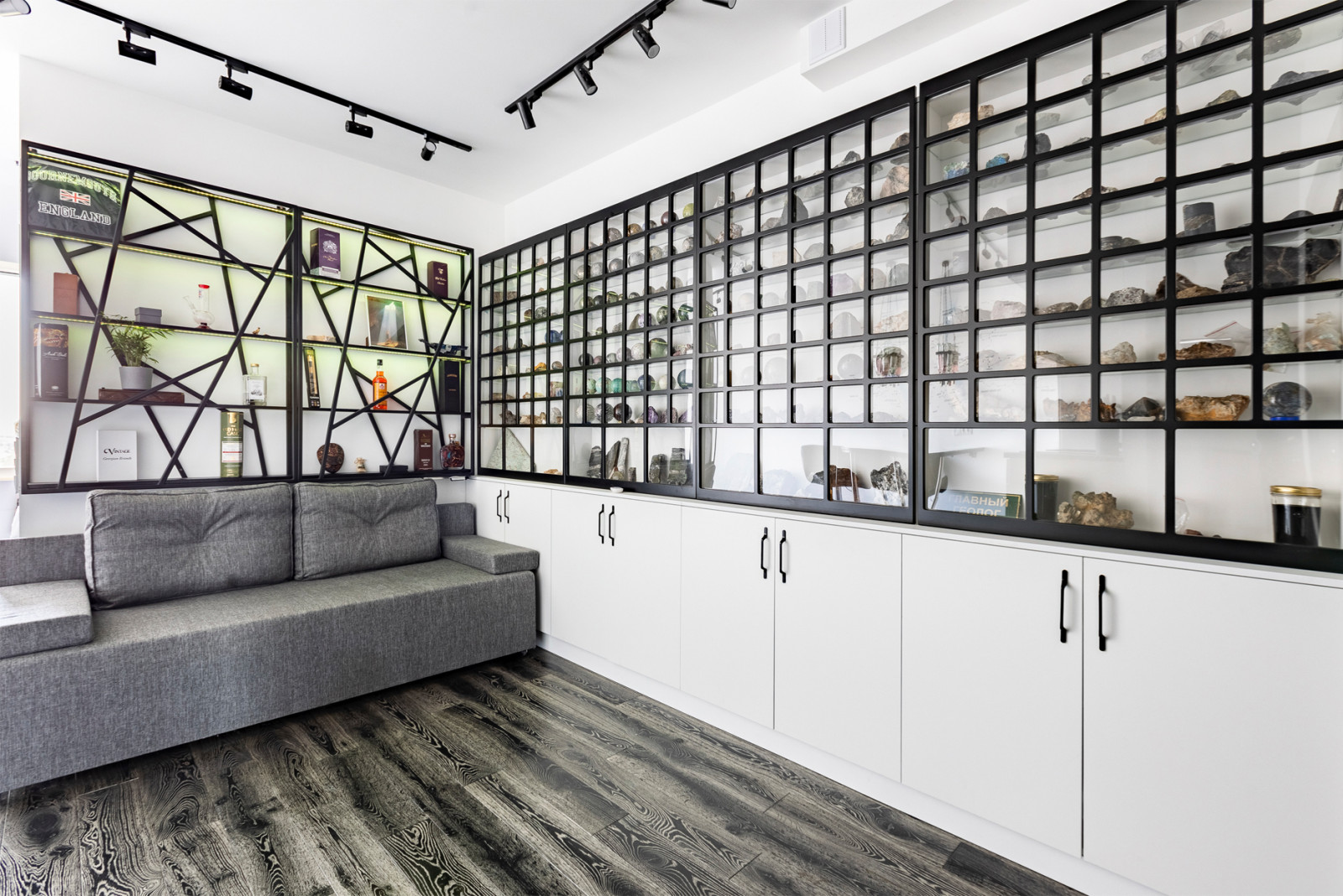 Студия для геолога в стиле минимализм