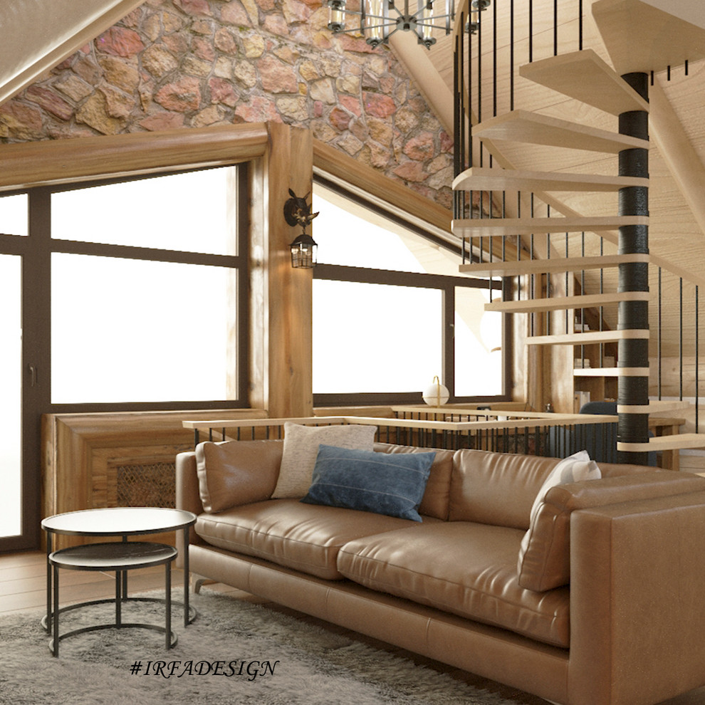 Визуализации в стиле «ШАЛЕ» с элементами скандинавского стиля