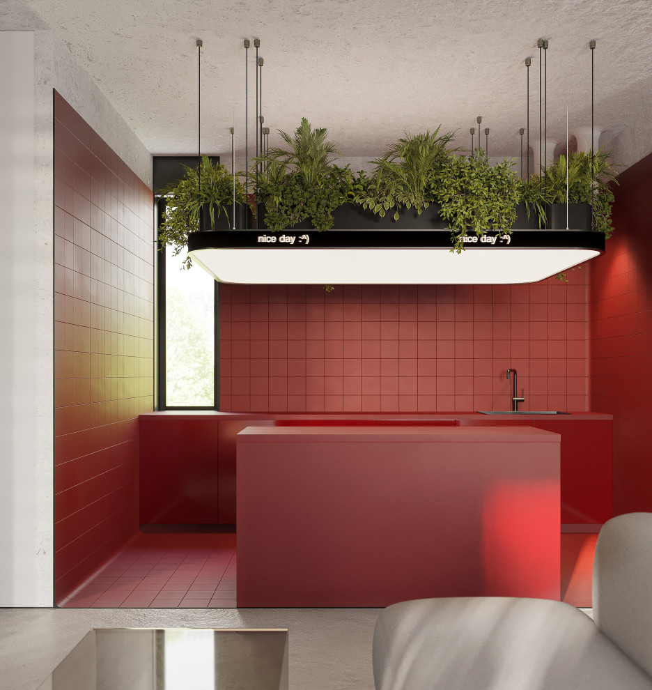 Красивый красный