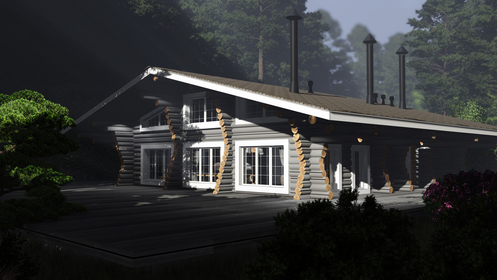 Обложка проекта: сруб шале