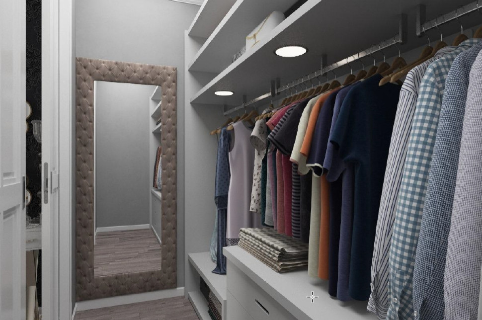 Визуализация гардеробной.