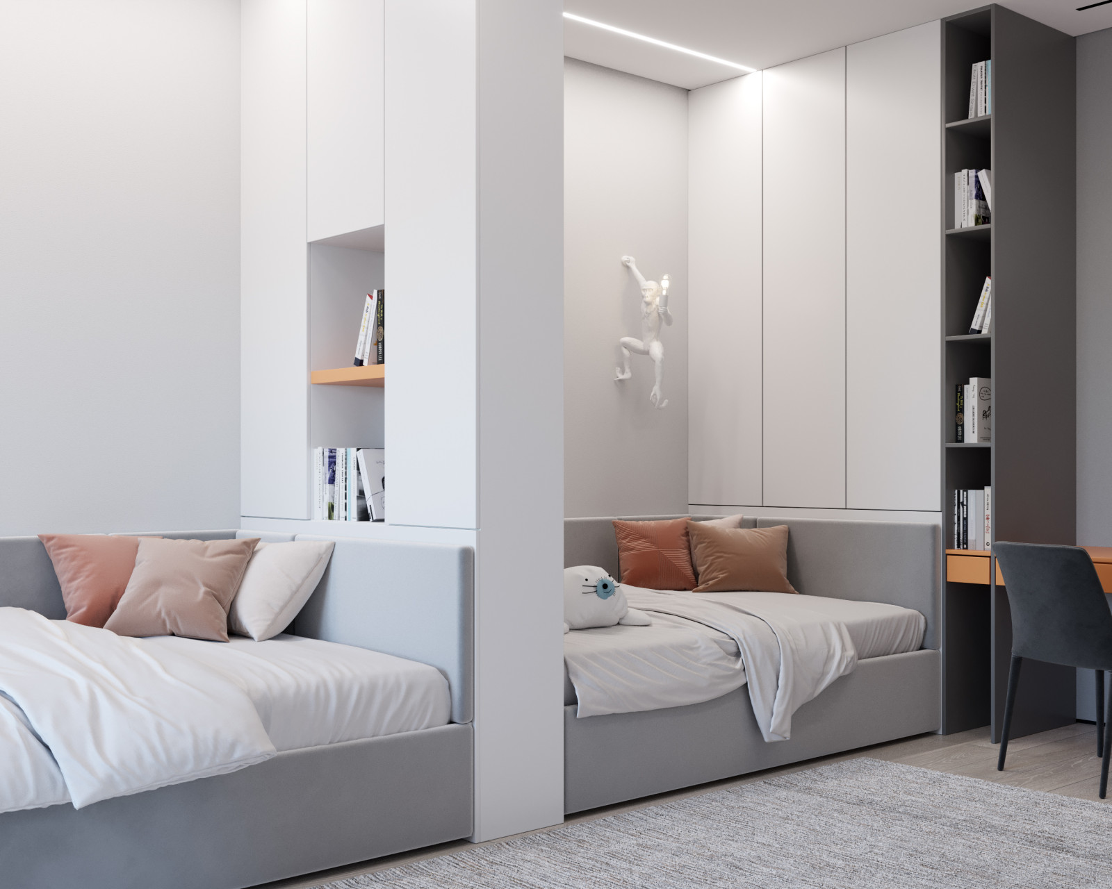 Квартира 77 м2 в современном стиле для творческих личностей