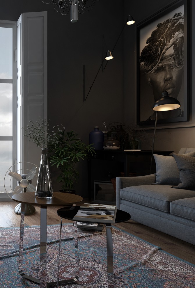 Дизайн проект гостиной