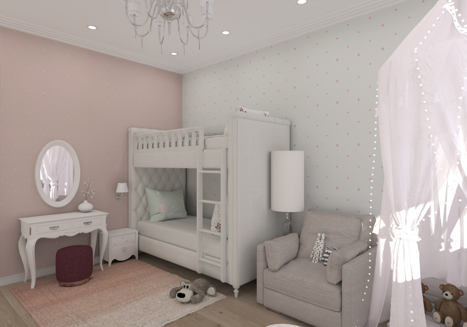 Квартира 100м2 Американская классика в ЖК Триколор